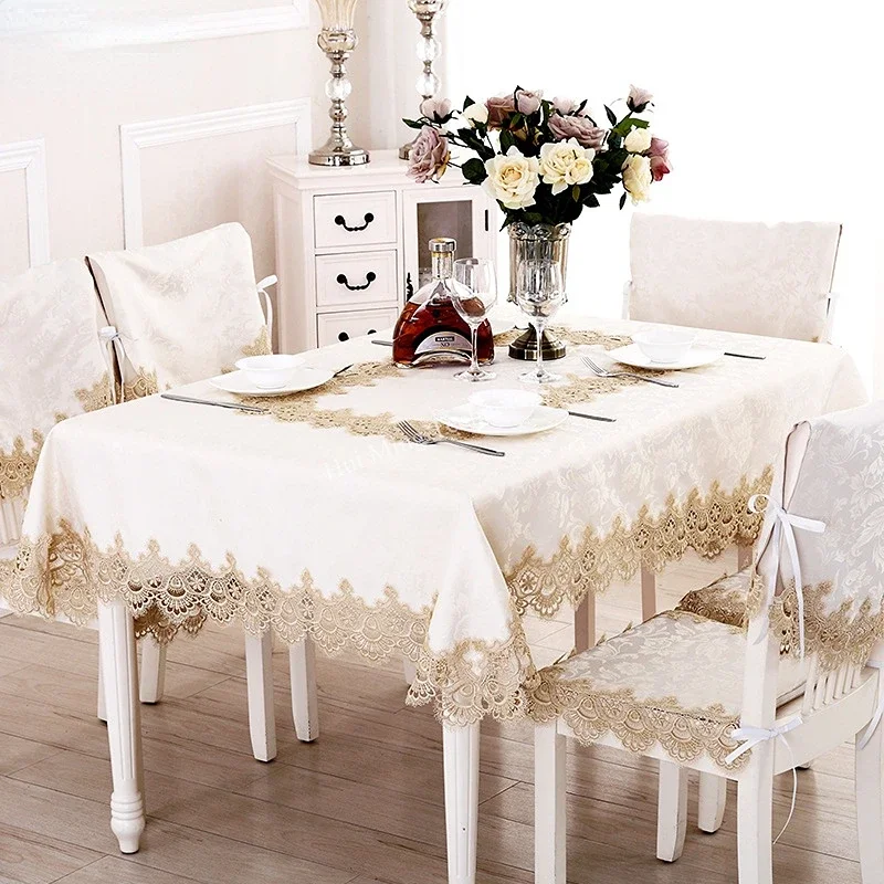 ตารางผ้าโต๊ะกลมครีมตาราง Jacqu - Home Textiles List บทวิจารณ์และราคา