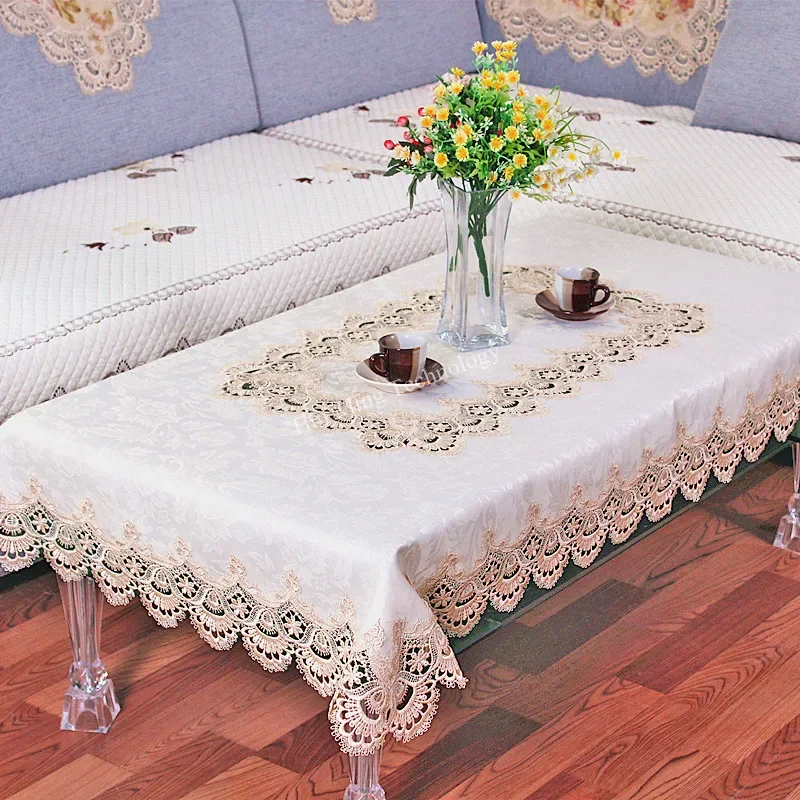 ตารางผ้าโต๊ะกลมครีมตาราง Jacqu - Home Textiles List บทวิจารณ์และราคา