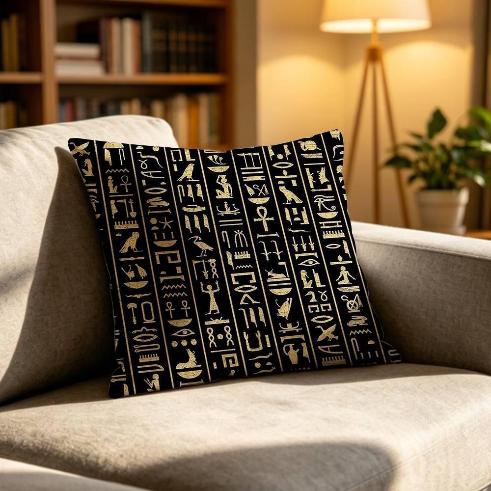 COOL A-โบราณอียิปต์ลายอักษรอีย - Home Textiles Egypt บทวิจารณ์และราคา