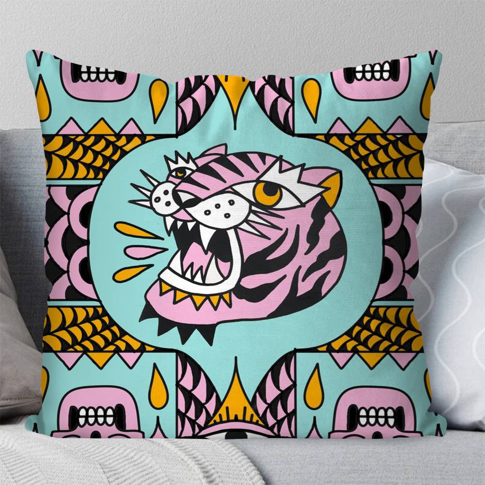 อียิปต์โบราณ ปลอกหมอนลายเสือดา - Home Textiles Egypt บทวิจารณ์และราคา