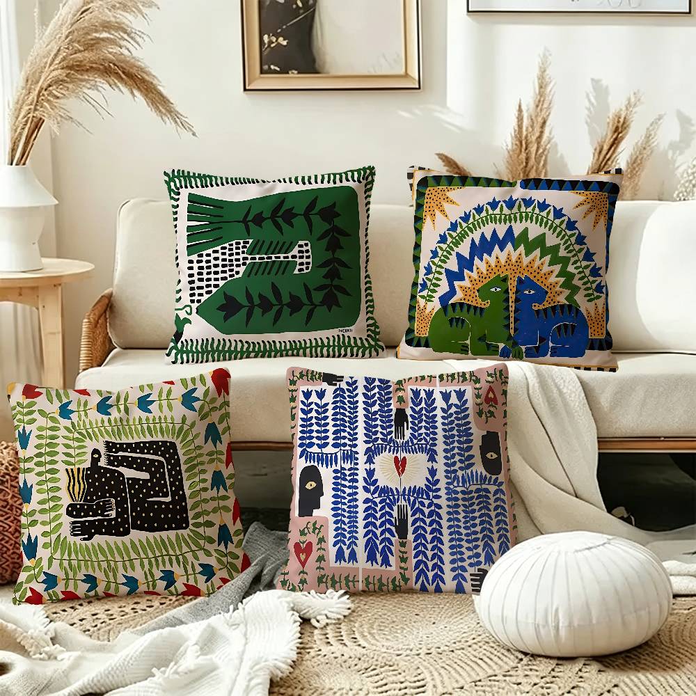 ปลอกหมอนลายเสือดาวอียิปต์โบราณ - Home Textiles Egypt บทวิจารณ์และราคา