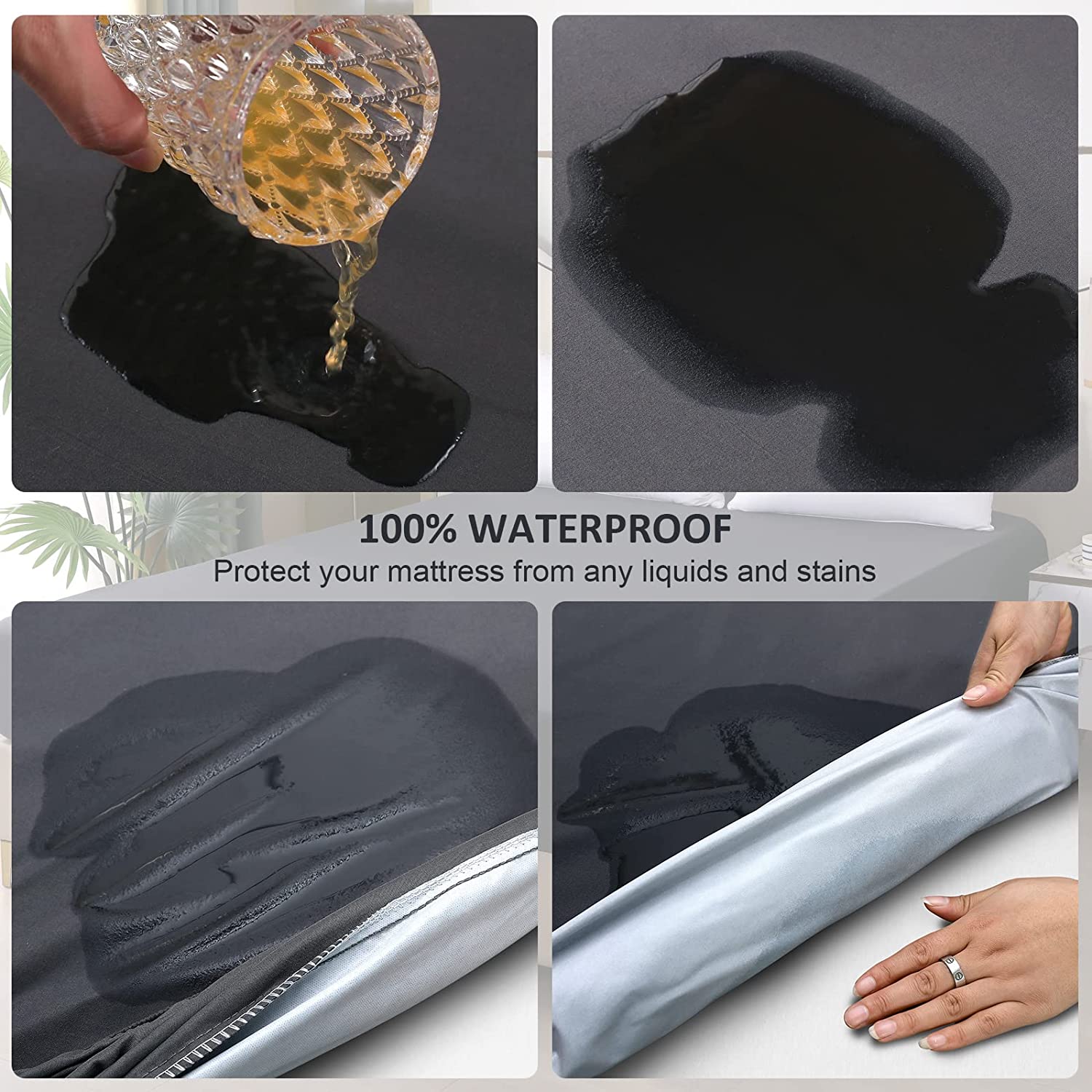 แผ่นคลุมกันน้ำผ้าคลุมที่นอนแข็ - Mattress Protector Waterproof บทวิจารณ์และราคา