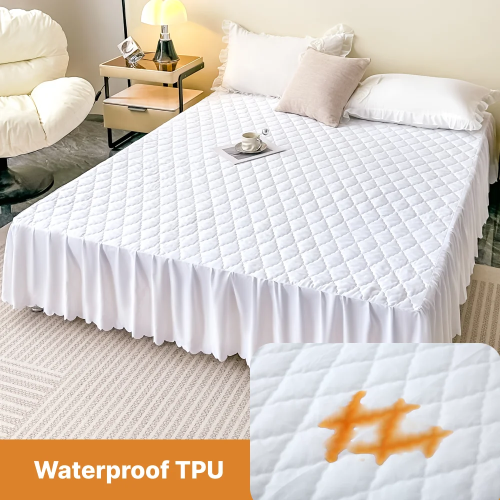 ผ้าคลุมเตียงกันน้ำแบบเย็บติดกั - Mattress Protector Waterproof บทวิจารณ์และราคา
