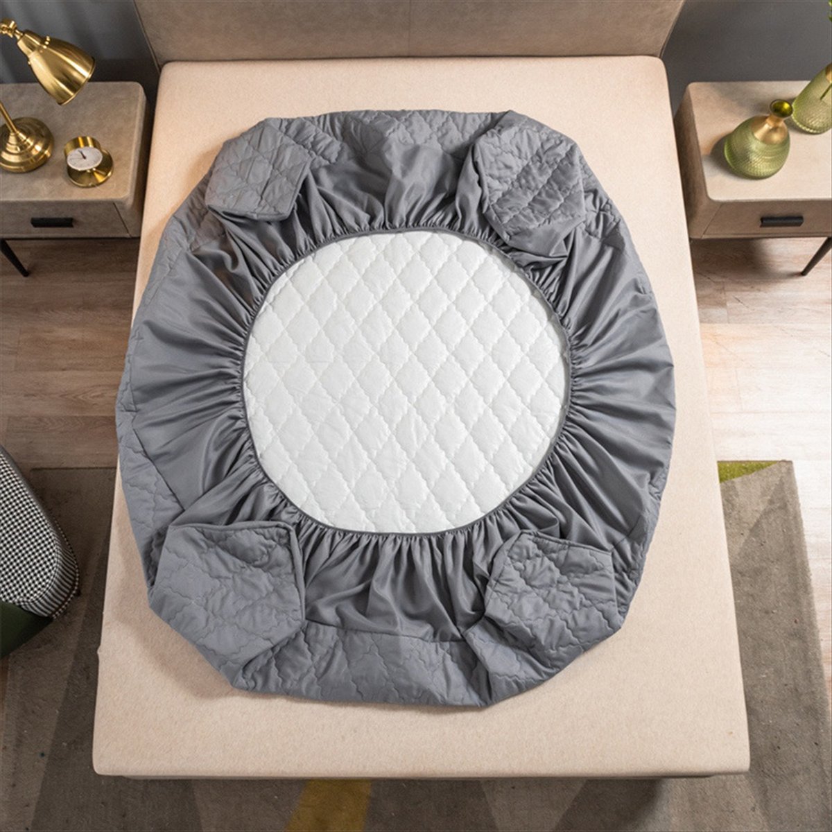 ผ้าปูที่นอนกันน้ำแบบรัดมุม, แผ - Mattress Protector Waterproof บทวิจารณ์และราคา