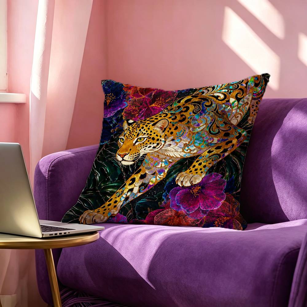 ปลอกหมอนพิมพ์ลายสี่เหลี่ยมสองด - Home Textiles Egypt บทวิจารณ์และราคา