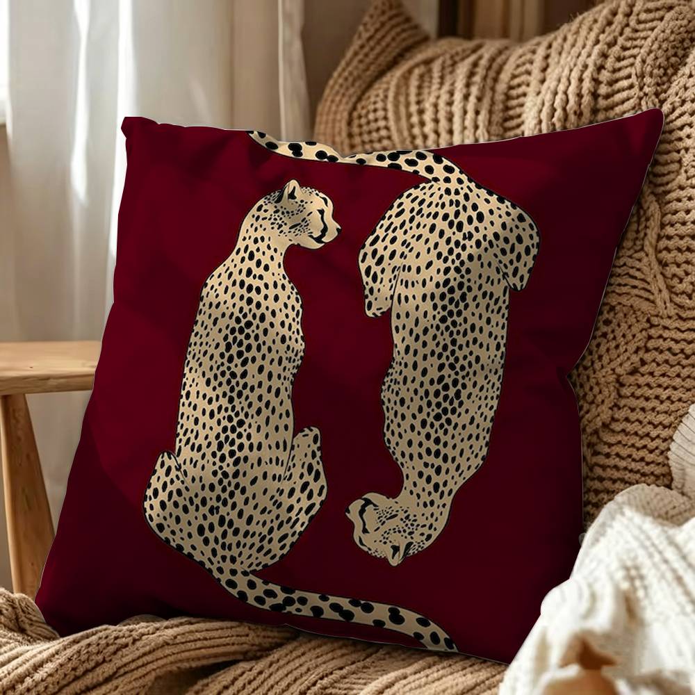 ปลอกหมอนอิงลายเสือดาวและเสือที - Home Textiles Egypt บทวิจารณ์และราคา