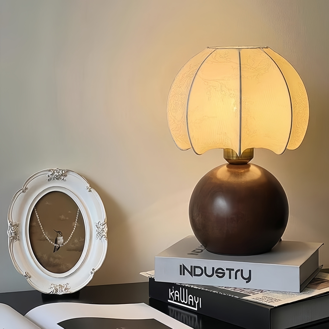โคมไฟตั้งโต๊ะลายดอกไม้วินเทจ,  - Home Textiles & Decorations บทวิจารณ์และราคา