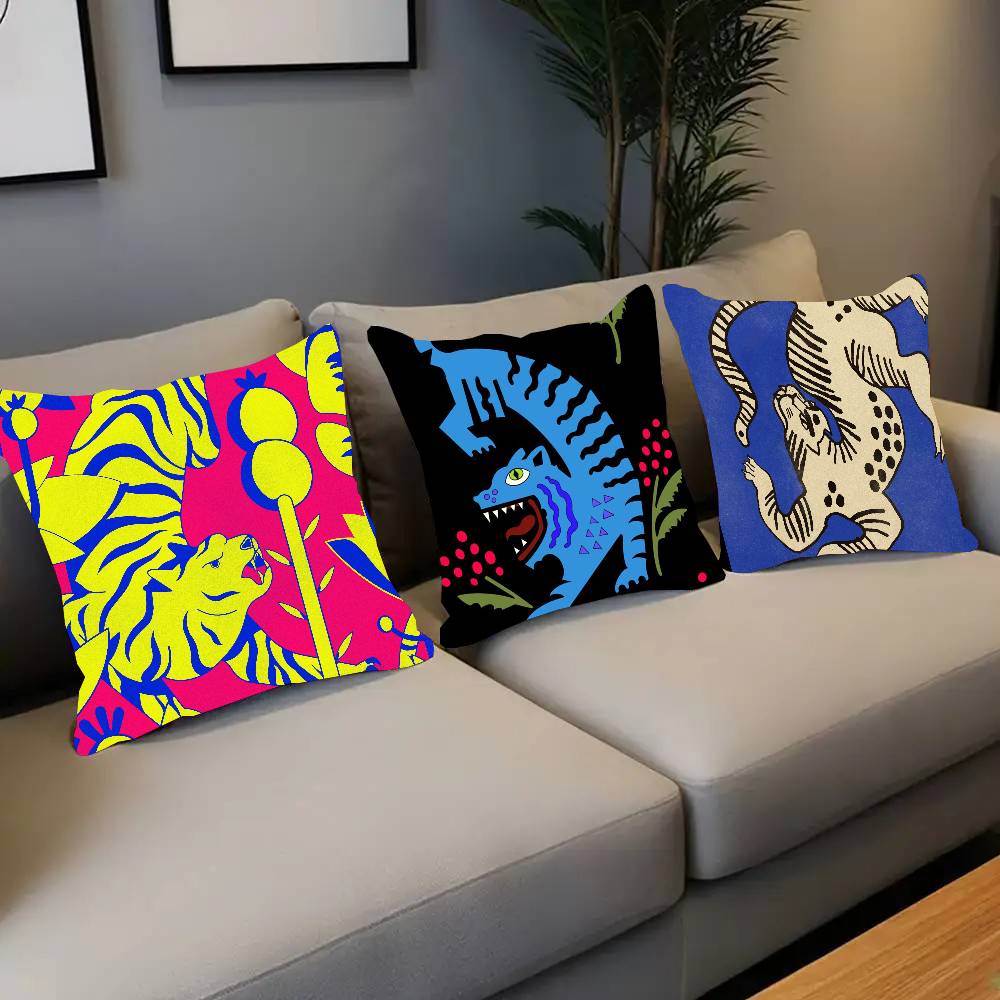 ปลอกหมอนลายเสือดาวและเสือที่มี - Home Textiles Egypt บทวิจารณ์และราคา