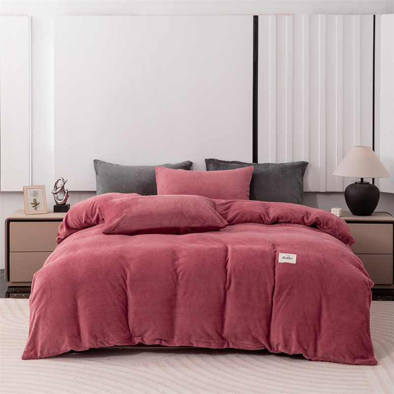 ปลอกผ้านวมกำมะหยี่สีพื้นคุณภาพ - Home Textiles & Decorations บทวิจารณ์และราคา