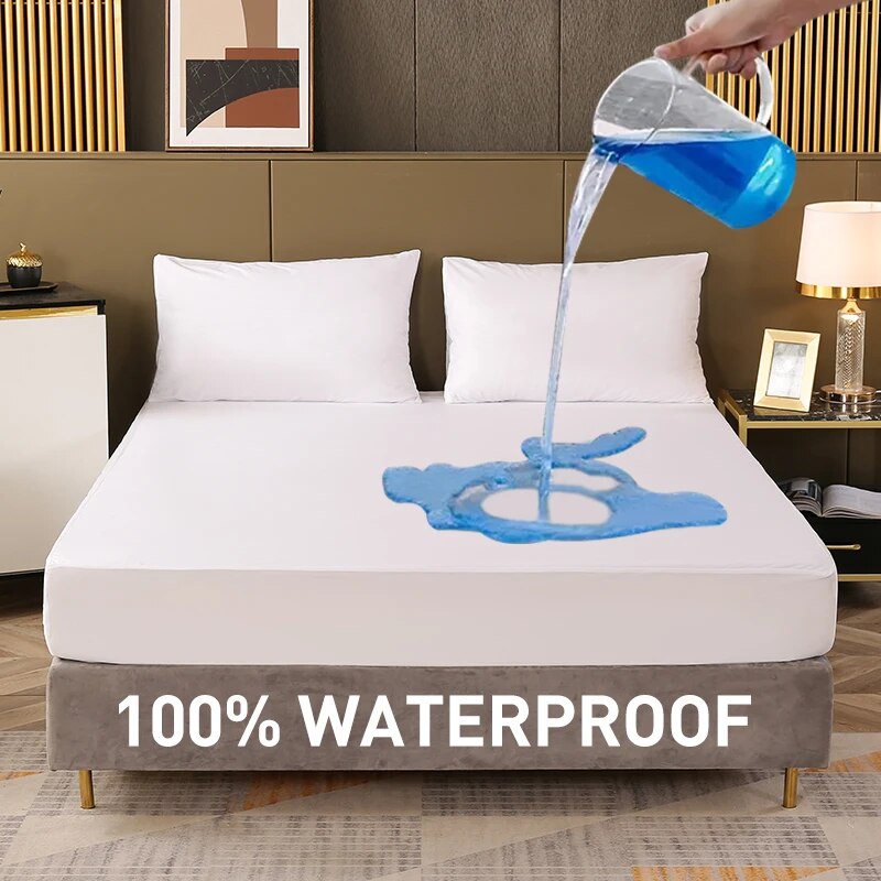 ผ้าคลุมที่นอนแผ่นกันน้ำผ้าคลุม - Mattress Protector Waterproof บทวิจารณ์และราคา