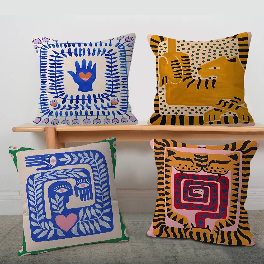 ปลอกหมอนอิงลายเสือดาวอียิปต์โบ - Home Textiles Egypt บทวิจารณ์และราคา