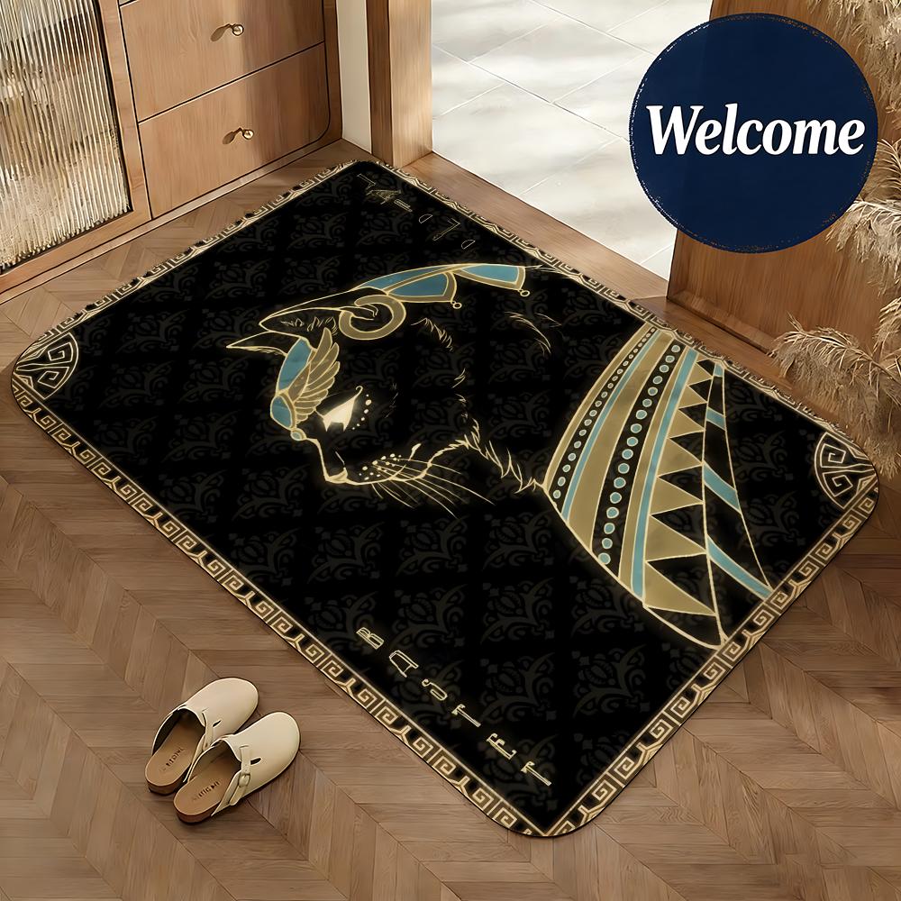 พรมปูพื้นผ้าสักหลาดนุ่มลายศิลป - Home Textiles Egypt บทวิจารณ์และราคา