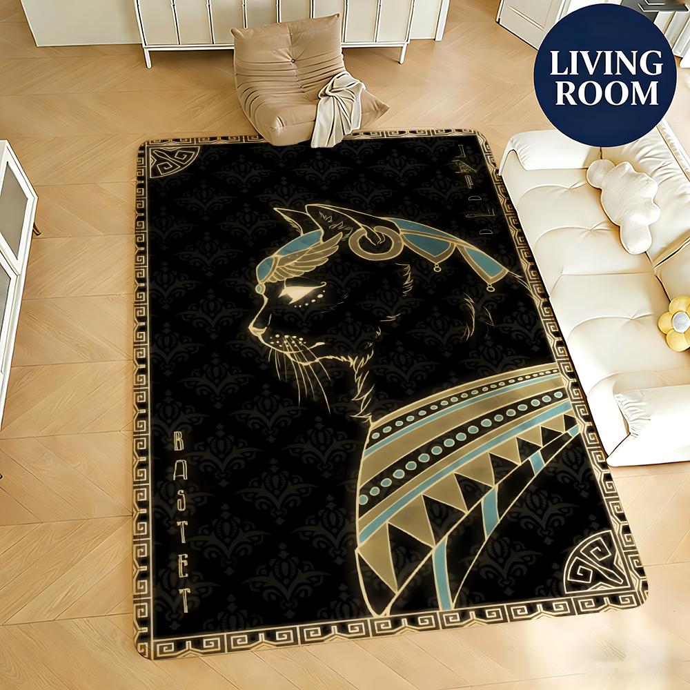 พรมปูพื้นผ้าสักหลาดนุ่มลายศิลป - Home Textiles Egypt บทวิจารณ์และราคา